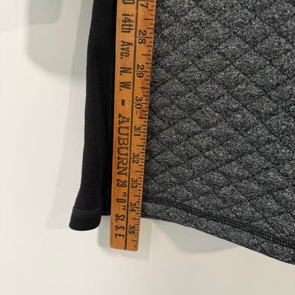 Smartwool Women's Diamond Peak Quilted Dress Black Grey Wool Medium Long Sleeve - Picture 8 of 8